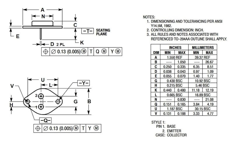 Bridgold 5pcs 2N3771 2N 3771 High Power NPN Silicon Power Transistors 40V 30A,to-3. - Image 5